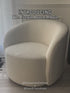 Everitte Bouclé Swivel Barrel Chair